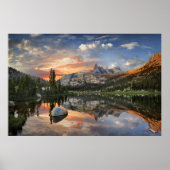 Echo Peaks Sunset from Echo Lake - Yosemite Poster (Voorkant)