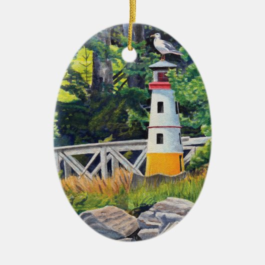 Echo Point Lighthouse Keramisch Ornament (Voorkant)