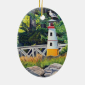 Echo Point Lighthouse Keramisch Ornament (Achterkant)