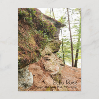 Echo Rock in Mirror Lake State Park Wisconsin Briefkaart