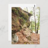 Echo Rock in Mirror Lake State Park Wisconsin Briefkaart (Voorkant / Achterkant)