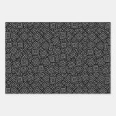 Echo Squares Grayscale-papierbladen voor het verpa Inpakpapier Vel (Voorkant 2)
