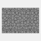Echo Squares Grayscale-papierbladen voor het verpa Inpakpapier Vel (Voorkant)