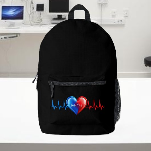 Echo Tech-Cardiac Sonograaf Bedrukte Rugzak