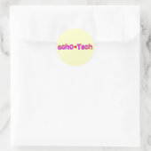 Echo Tech (cardiale echo Tech) — Giften Ronde Sticker (Tas)