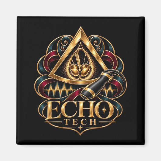 Echo Tech - Echocardiograaf - Sonograaf Magneet (Voorkant)