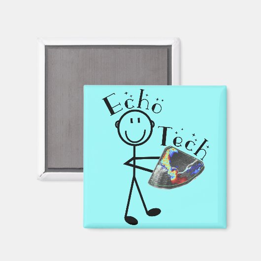 Echo Tech Gifts (hartecho-technicus) Magneet (Voorkant / Achterkant)