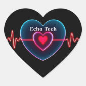 Echo Tech | hartslag | ECG Hart Sticker (Voorkant)