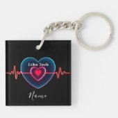 Echo Tech | hartslag | ECG Sleutelhanger (Achterkant)