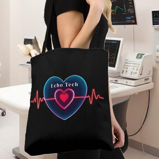 Echo Tech | hartslag | ECG Tote Bag