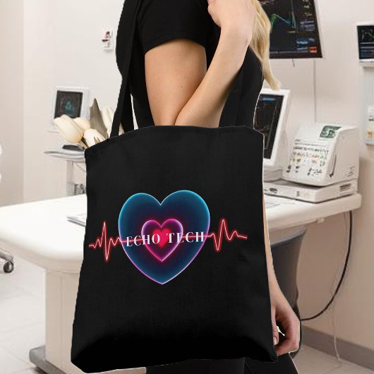 Echo Tech | hartslag | ECG Tote Bag