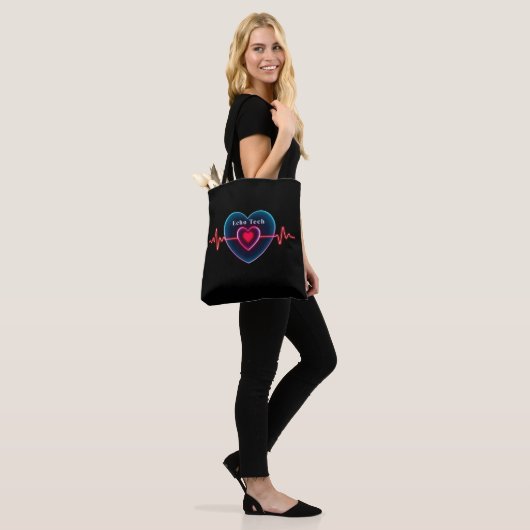 Echo Tech | hartslag | ECG Tote Bag (Op model)