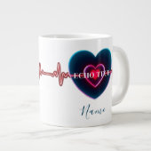 Echo Tech | Hartslag | EKG Grote Koffiekop (Voorkant rechts)