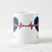 Echo Tech | Hartslag | EKG Grote Koffiekop (Voorkant)