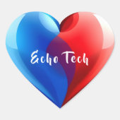 Echo Tech- Hartsonograaf Hart Sticker (Voorkant)