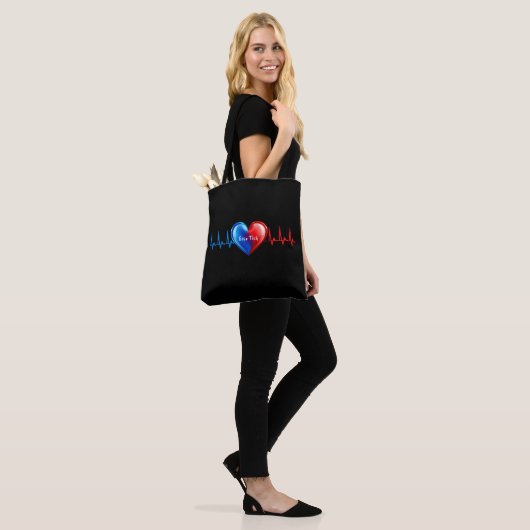 Echo Tech - Hartsonograaf Tote Bag (Op model)