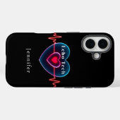 Echo Tech Heartbeat | Hart met ECG Case-Mate iPhone Case (Achterkant (horizontaal))