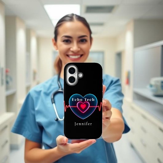 Echo Tech Heartbeat | Hart met ECG Case-Mate iPhone Case
