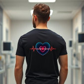 Echo Tech | Heartbeat | Heart with EKG T-shirt