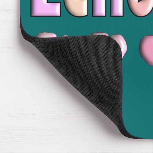 Echo Tech PINK HEARTS Design Giften Muismat (Hoek)