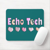 Echo Tech PINK HEARTS Design Giften Muismat (Met muis)
