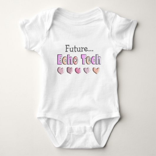 Echo Tech PINK HEARTS Design Giften Romper (Voorkant)