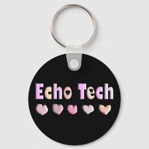 Echo Tech PINK HEARTS Design Giften Sleutelhanger