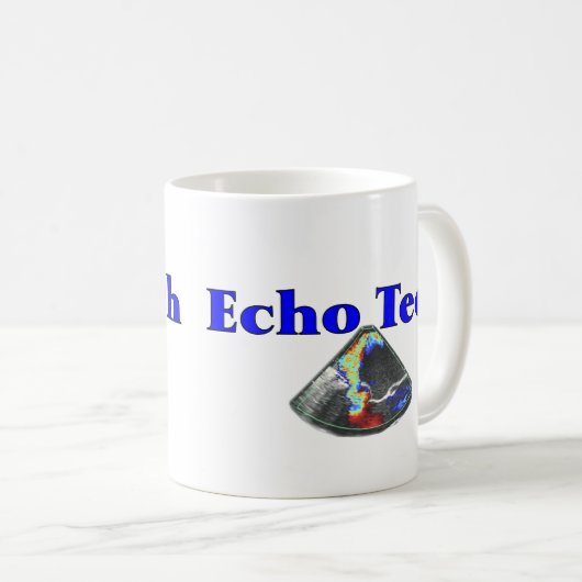 Echo Technicus Gifts (cardiale echo-techniek) Koffiemok (Voorkant rechts)