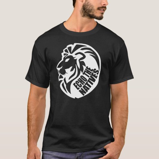 Echo The Natives Lion Mannen T-shirt (Voorkant)