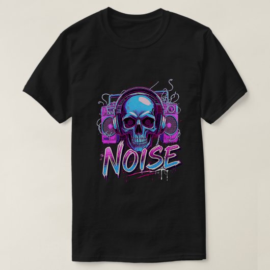 Echo the Noise – Boombox Skull Streetwear T-shirt (Design voorkant)