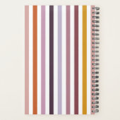 Echo Trails 2026 Planner – Pink Hues Stripes (Achterkant)