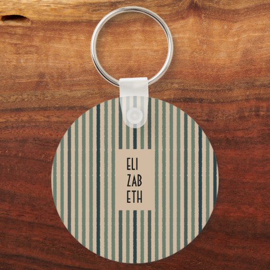 Echo Trails Aangepaste metalen sleutelhanger – Mat (Achterkant)