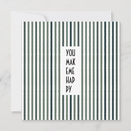 Echo Trails Custom Card – Groene Matcha Strepen Kaart (Voorkant)