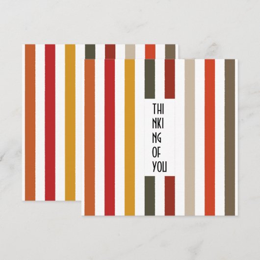 Echo Trails Custom Kaart – Aardse tinten strepen (Voorkant / Achterkant)