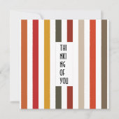 Echo Trails Custom Kaart – Aardse tinten strepen (Voorkant)