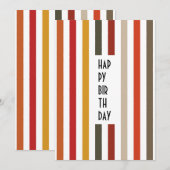 Echo Trails Custom Kaart – Aardse tinten strepen (Voorkant / Achterkant)