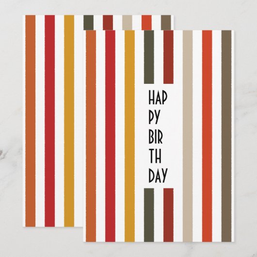 Echo Trails Custom Kaart – Aardse tinten strepen (Voorkant / Achterkant)