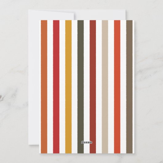 Echo Trails Custom Kaart – Aardse tinten strepen (Achterkant)