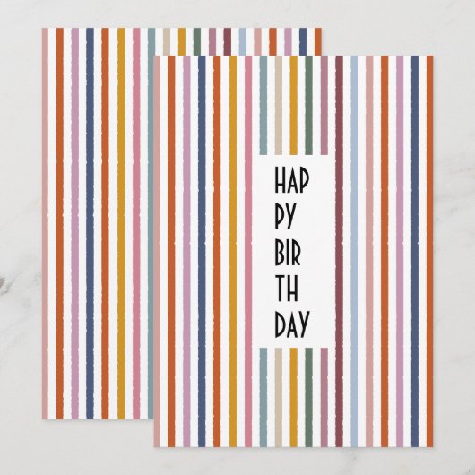 Echo Trails Custom Kaart – Meerkleurige strepen (Voorkant / Achterkant)