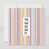 Echo Trails Custom Kaart – Meerkleurige strepen (Voorkant)