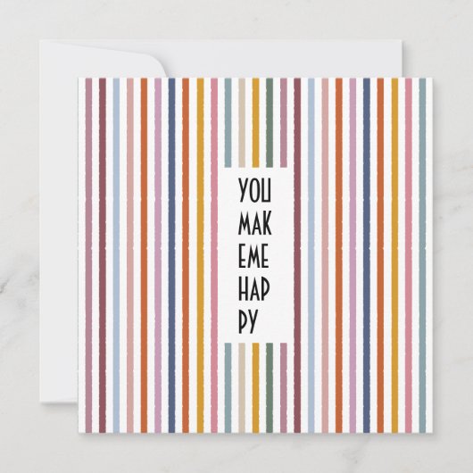 Echo Trails Custom Kaart – Meerkleurige strepen (Voorkant)