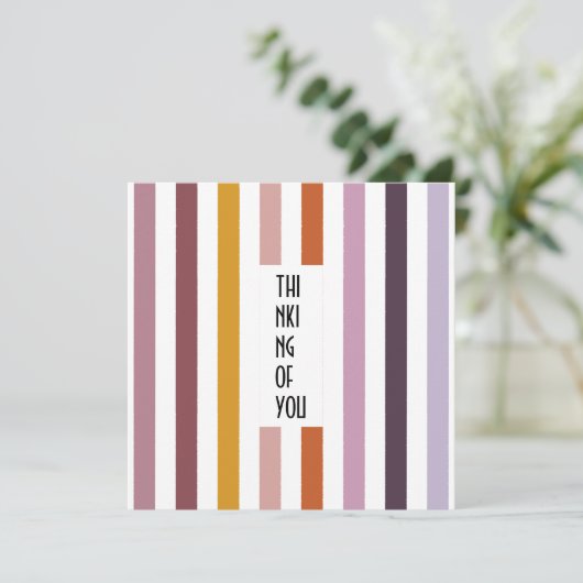 Echo Trails Custom Kaart – Roze tinten Strepen (Staand voorkant)