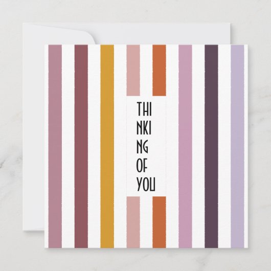 Echo Trails Custom Kaart – Roze tinten Strepen (Voorkant)