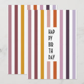 Echo Trails Custom Kaart – Roze tinten Strepen (Voorkant / Achterkant)