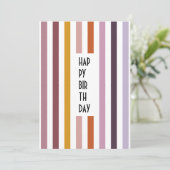 Echo Trails Custom Kaart – Roze tinten Strepen (Staand voorkant)