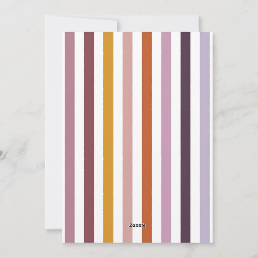 Echo Trails Custom Kaart – Roze tinten Strepen (Achterkant)