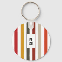 Echo Trails Custom Metal Keyring – Aardse tinten Sleutelhanger