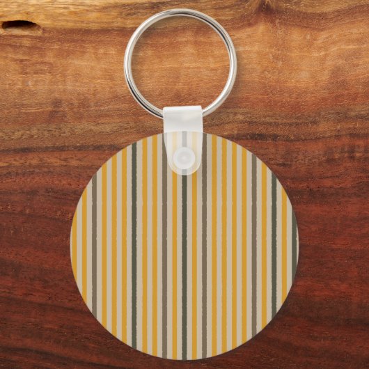 Echo Trails Custom Metal Keyring – Mosterdgeel Sleutelhanger (Voorkant)