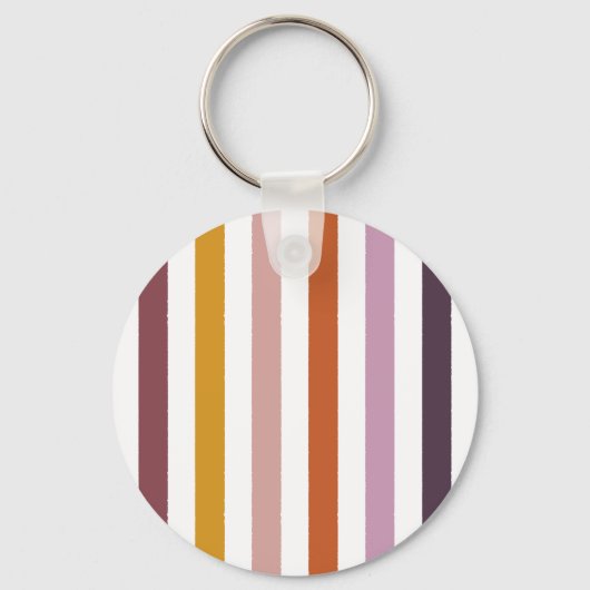 Echo Trails Custom Metal Keyring – Roze tinten Sleutelhanger (Voorkant)