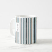 Echo Trails Custom Name Mok – Blauw/Natuurlijke St (Voorkant links)